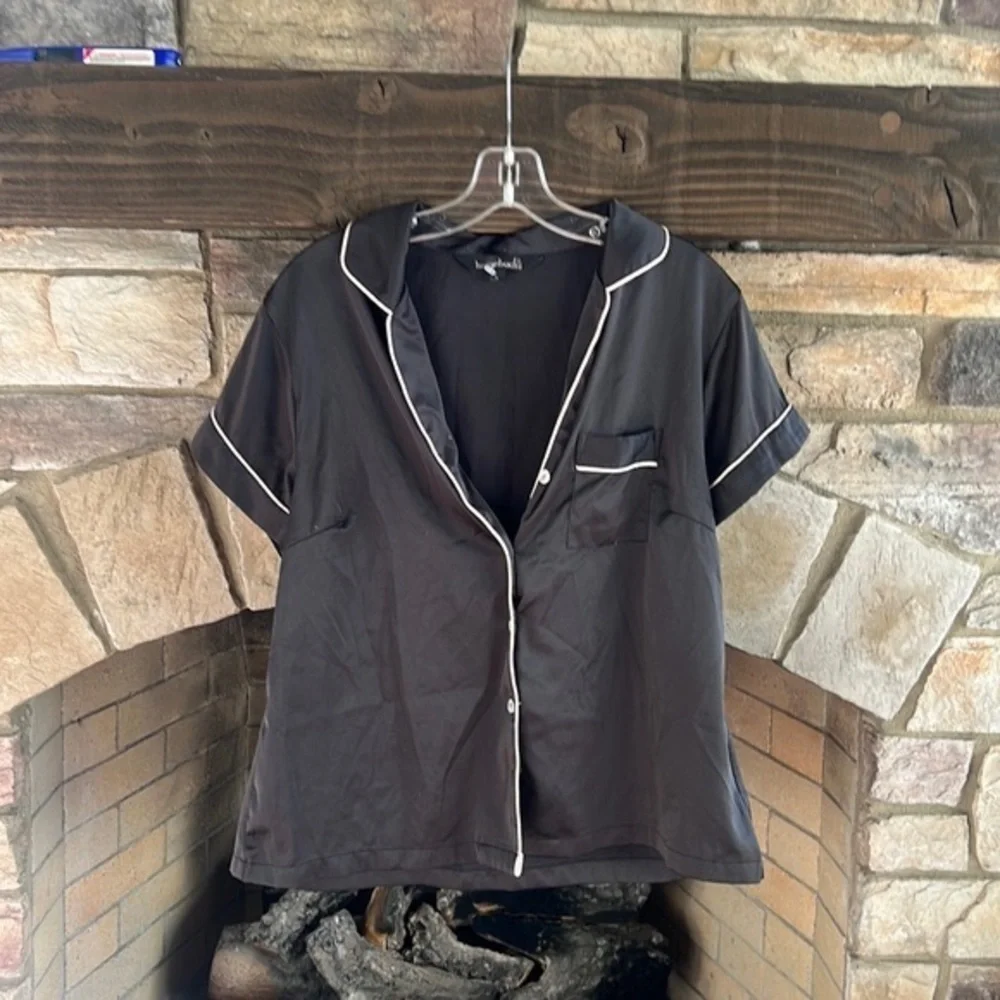 Homebodii Short Sleeve Top Black M